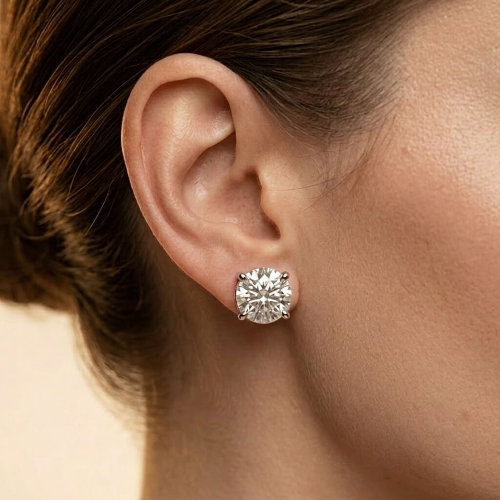 Radiance Solitaire Stud Earrings