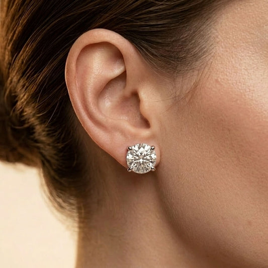 Radiance Solitaire Stud Earrings
